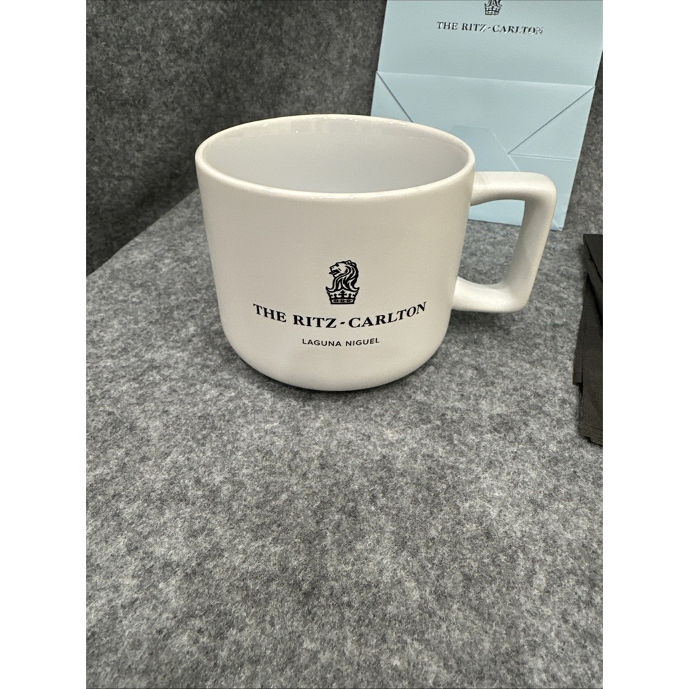 Brand New Laguna Neguel  Ritz Carlton  Hotel Ceramic Mug w/ gift bag NEW